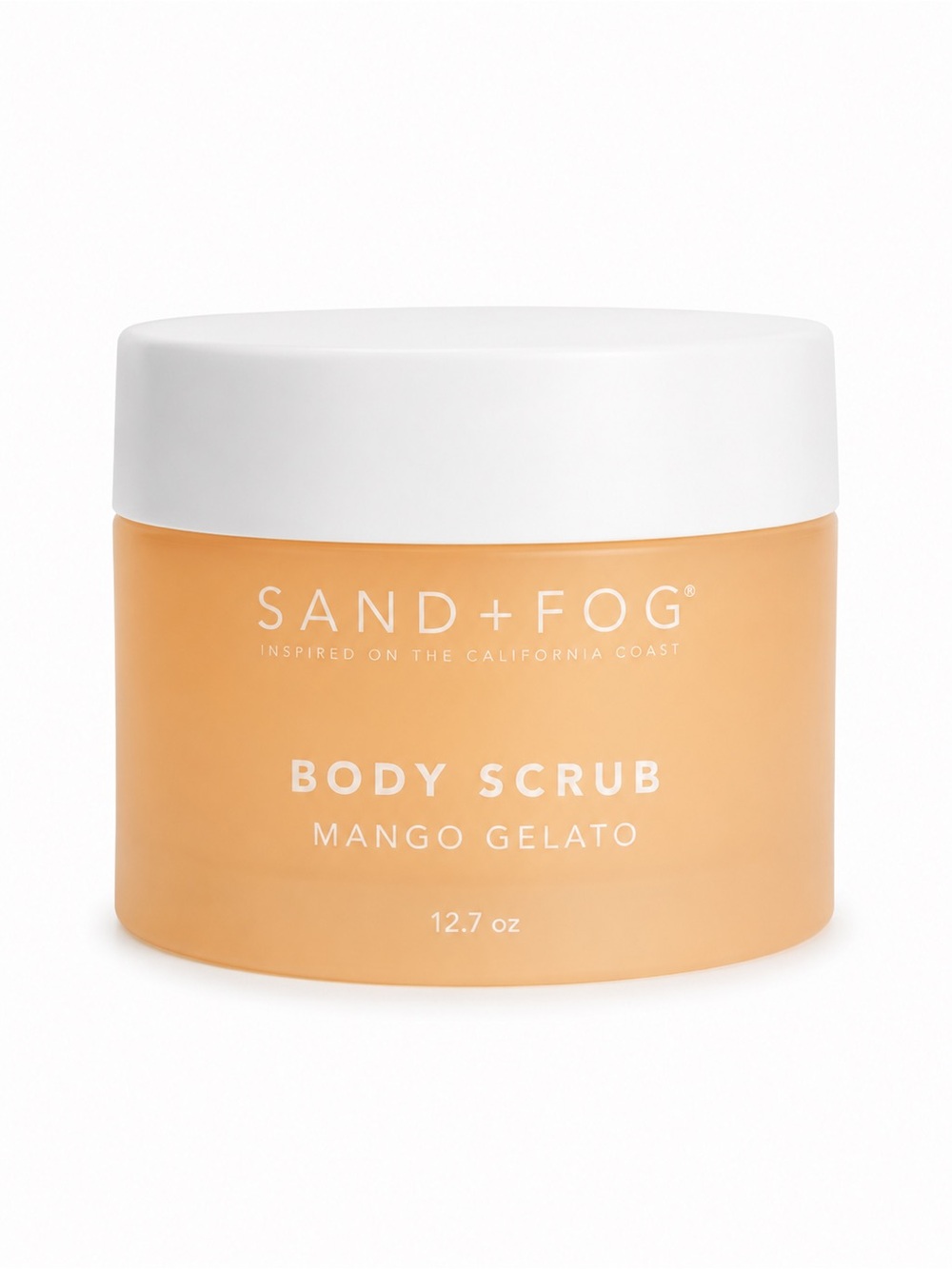 SAND+FOG Mango Gelato Body Scrub — Peach-Orange Exfoliant